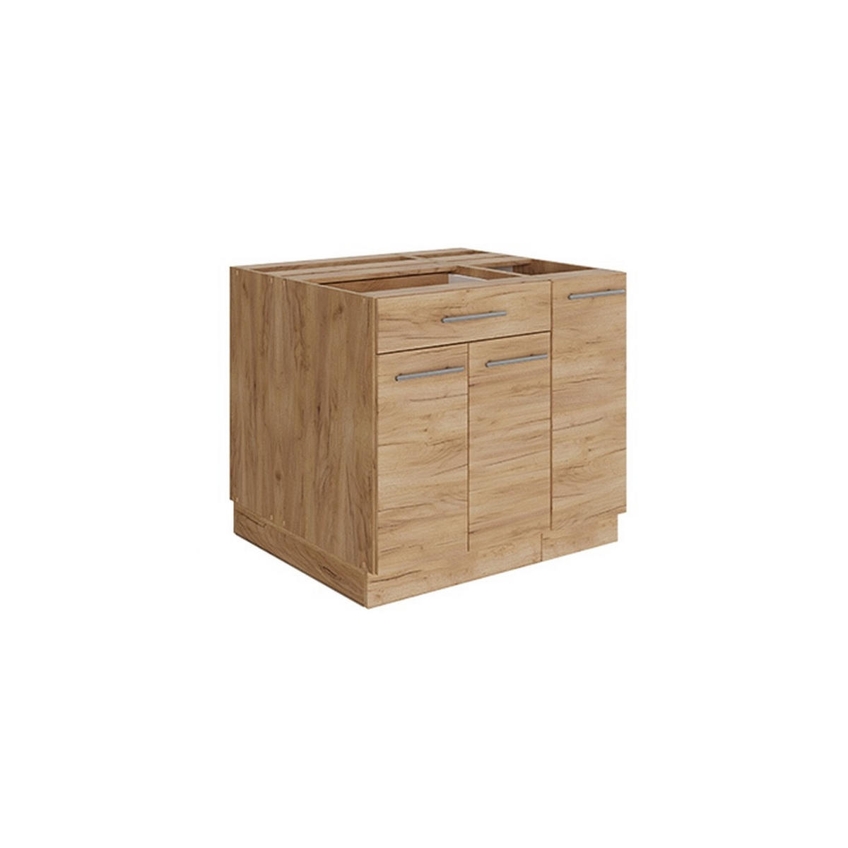 KÜCHENINSEL Fame-Line Goldkraft Eiche 90 cm mit Schublade, ohne Arbeitsplatte - Eichefarben, Holzwerkstoff (90/82/81.6cm) - Vicco