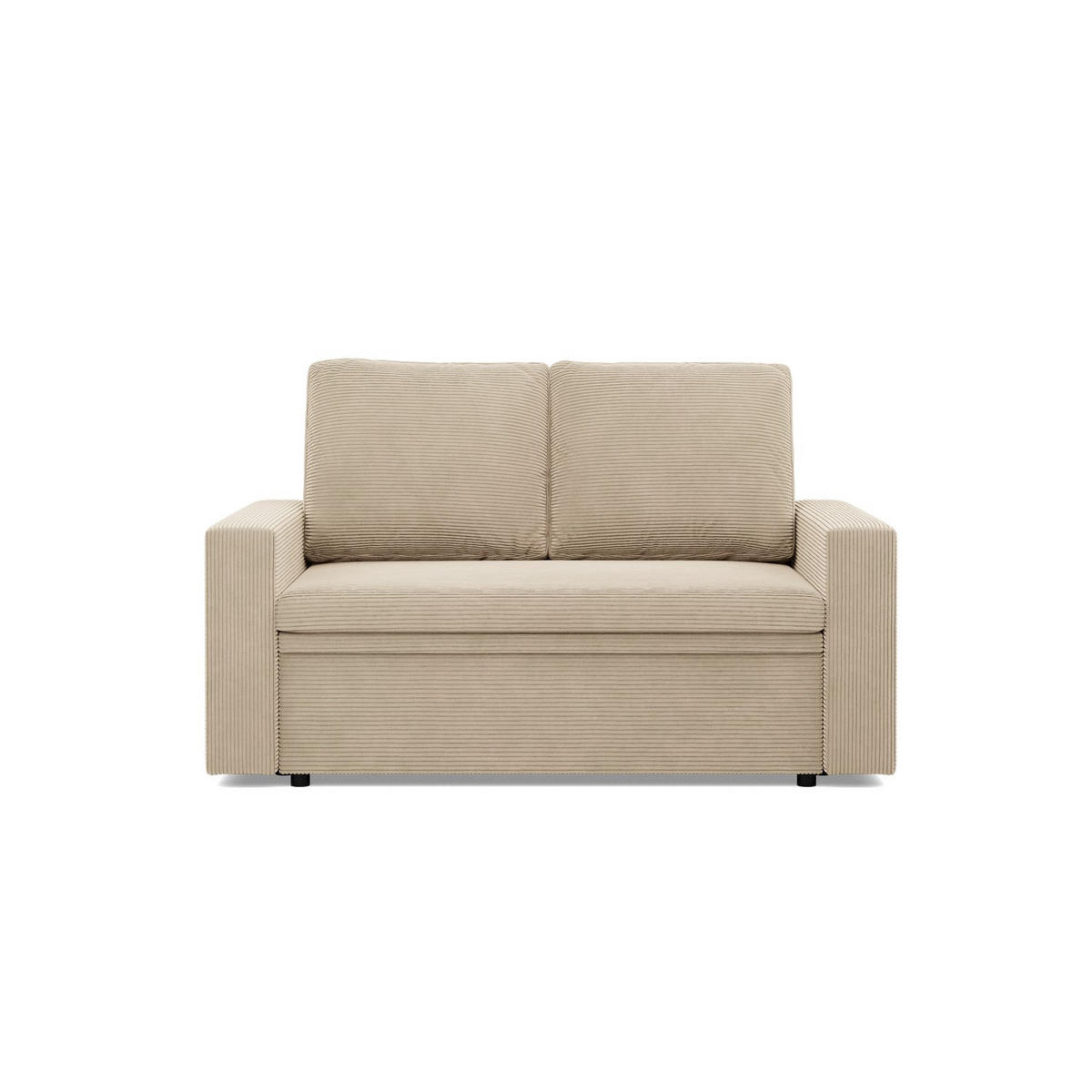 SOFA 2-SITZER MIT SCHLAFFUNKTION NEO, Cord - Beige - Beige, Textil (148/90/87cm) - Mebligo