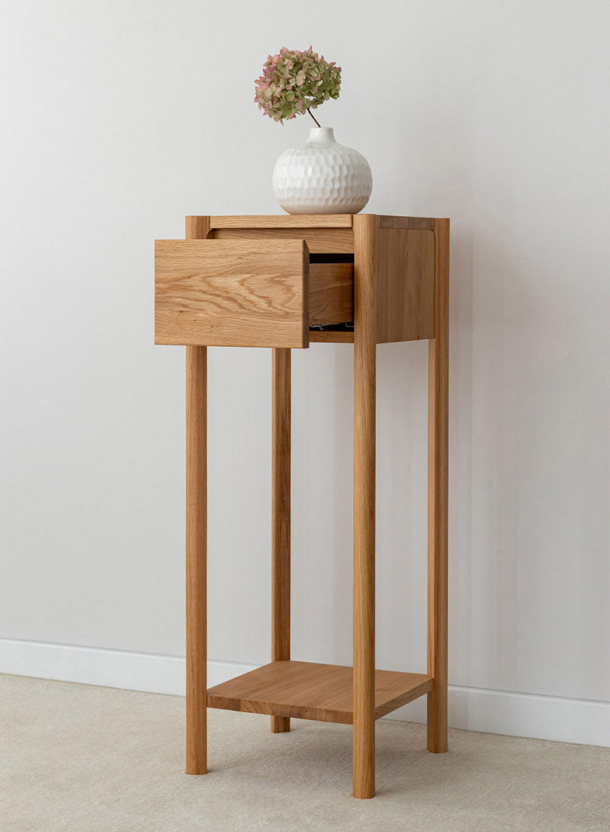 BEISTELLTISCH Campi Eiche Natur 33 / 33 / 90cm - Eichefarben, Holz (33/33/90cm) - Feldmann-Wohnen