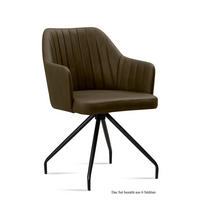 ARMLEHNSTUHL (6er-Set) Dinara 58x81x60 Schwarz/Khaki - Dunkelgrün/Schwarz, Kunststoff (60/81/58cm) - 58aufmkessel