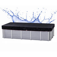 POOLABDECKUNG Eckig Planenmaß Ø 660 x 360 cm für Solar Schwarz - Schwarz, Kunststoff (360/660cm) - QUICK STAR