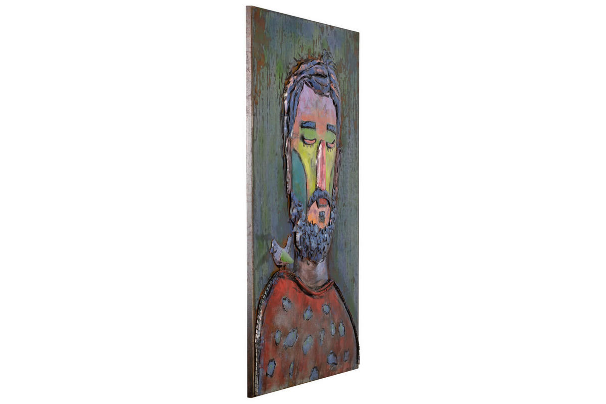 METALLBILD Bunt 60/90 cm - Multicolor, Metall (4/90cm) - KUNSTLOFT