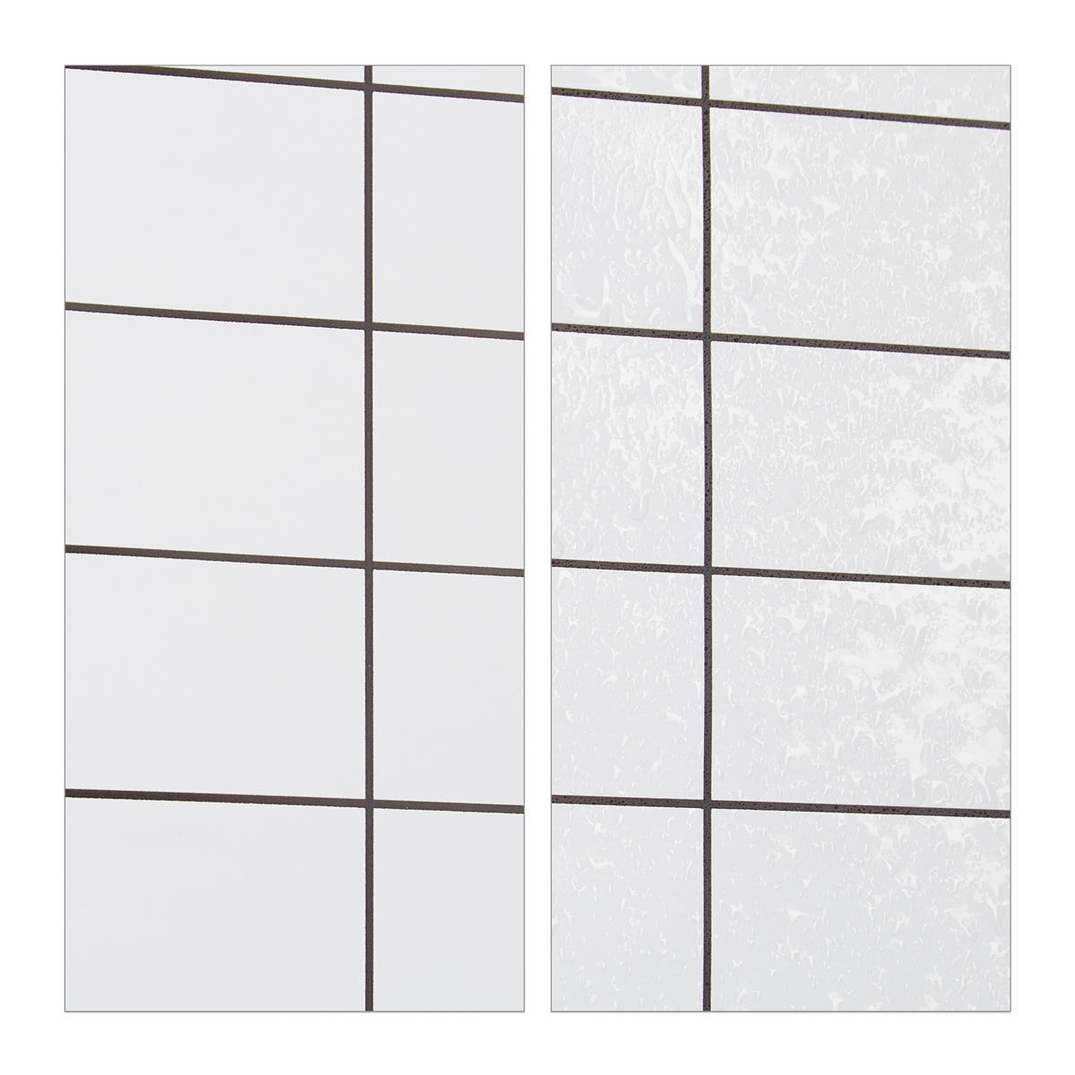 DUSCHROLLO - Weiß, Kunststoff/Metall (120/4.5cm) - Relaxdays