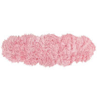 KUNSTSCHAFFELL-TEPPICH Mamungari 180/60 cm - Pink, Kunststoff (60/180cm) - Beliani