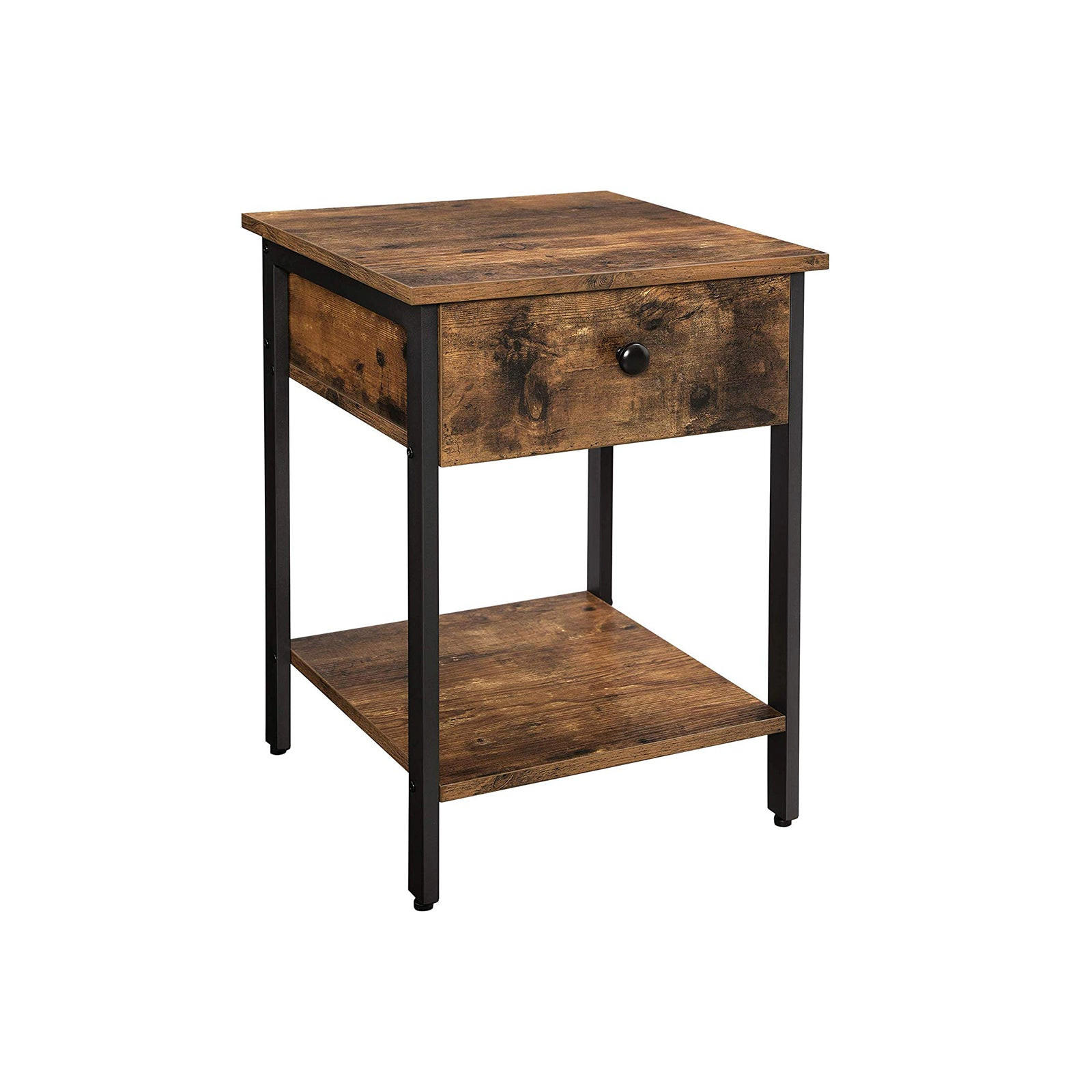 BEISTELLTISCH NACHTTISCH - Braun, Holzwerkstoff (40/40/55cm) - Hansiro