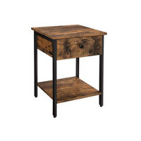 BEISTELLTISCH NACHTTISCH - Braun, Holzwerkstoff (40/40/55cm) - Hansiro