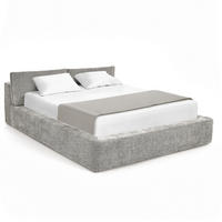 POLSTERBETT - Silberfarben, Textil (160/200cm) - home24