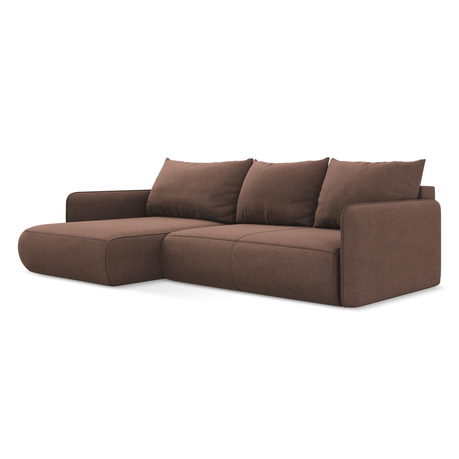LaMiaSofa Ecksofa Hellrosa 240x148 cm