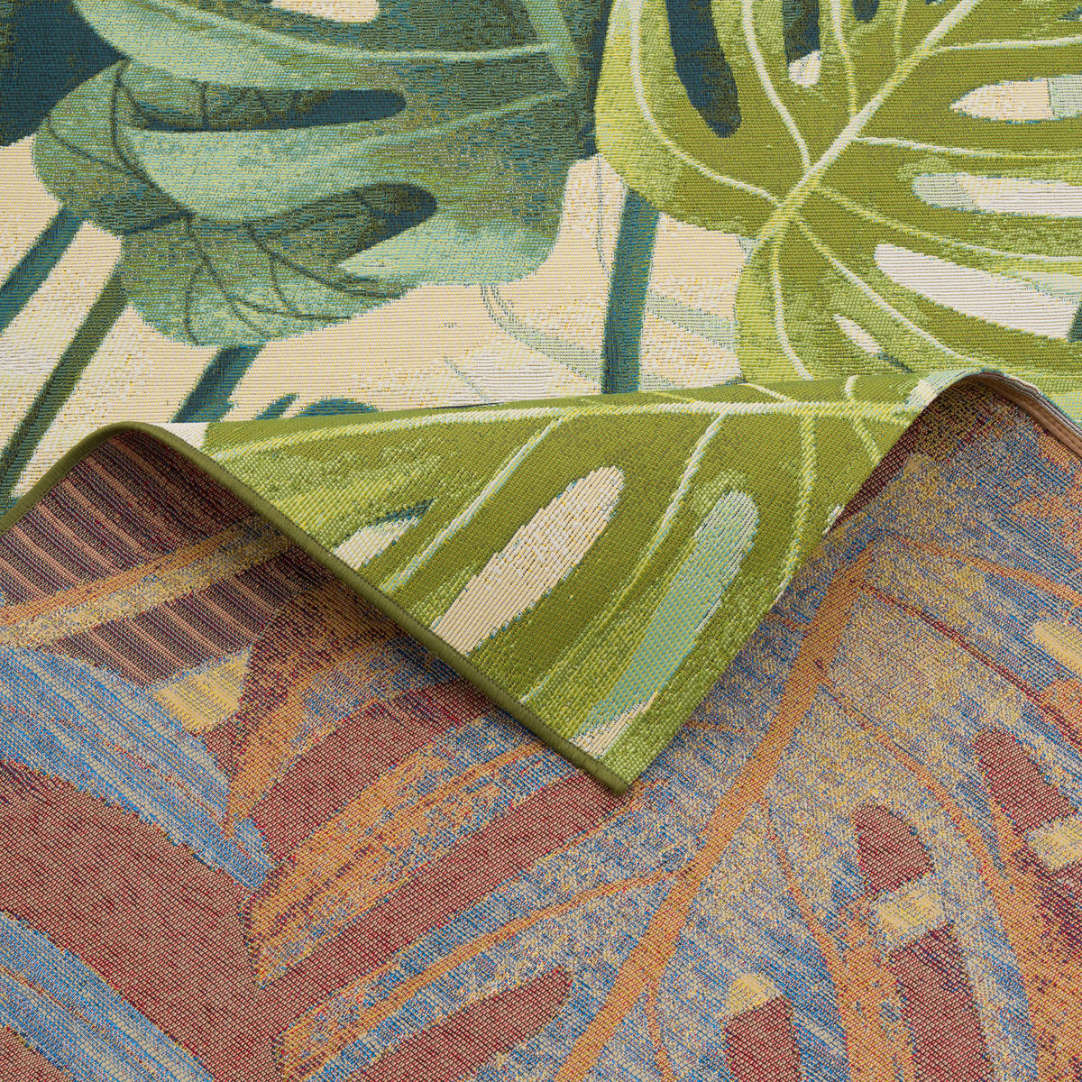 IN- & OUTDOOR TEPPICH MALIBU - Dunkelgrün, Textil (120/180cm) - Pergamon