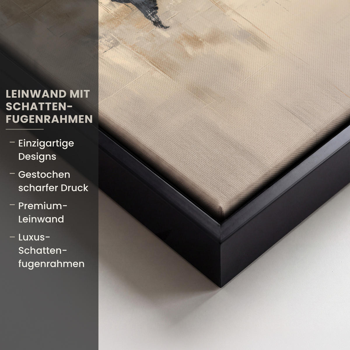 LEINWAND Bilder mit Rahmen - Weltkarte - Gold - Schwarz - Abstrakt - 20x30 - Kupferfarben, Textil (20/30cm) - MuchoWow