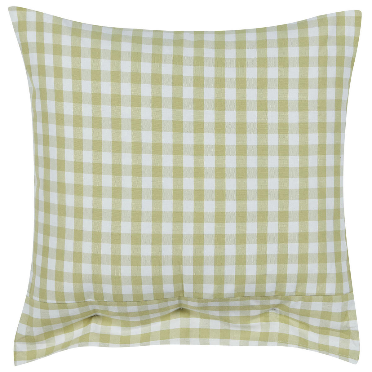 PRYDNADSKUDDE set om 2 olivgrön 45/45 cm Talya - Vit/Grön, Textil (45/45cm) - Beliani