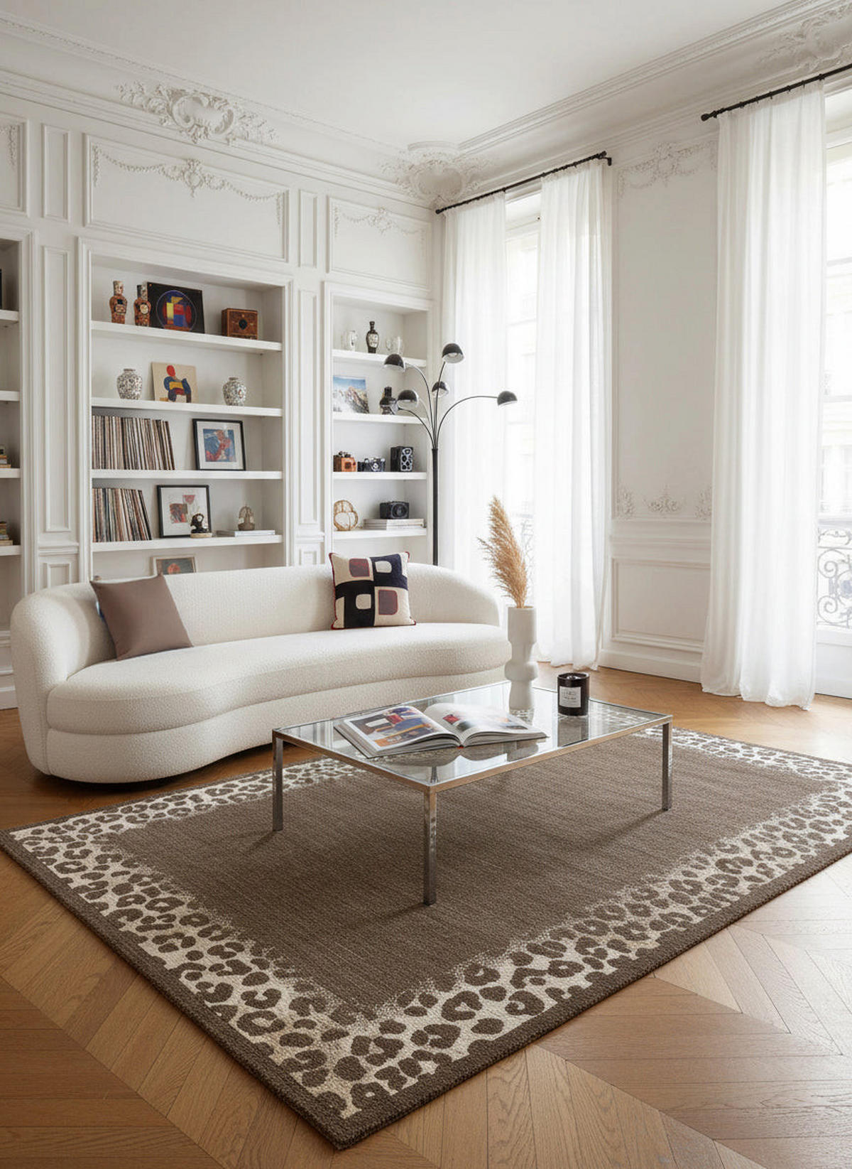 TEPPICH, Weicher mit Leoparden-Design bruin - Braun, Textil (160/230cm) - AFK Living