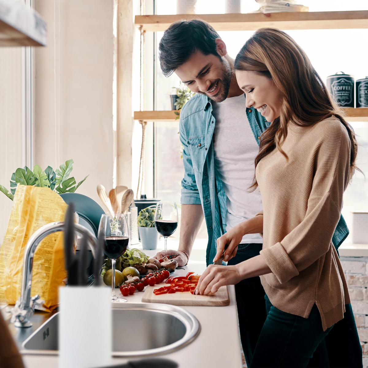 MESSERBLOCK - Multicolor, Kunststoff (11/18/11cm) - Relaxdays