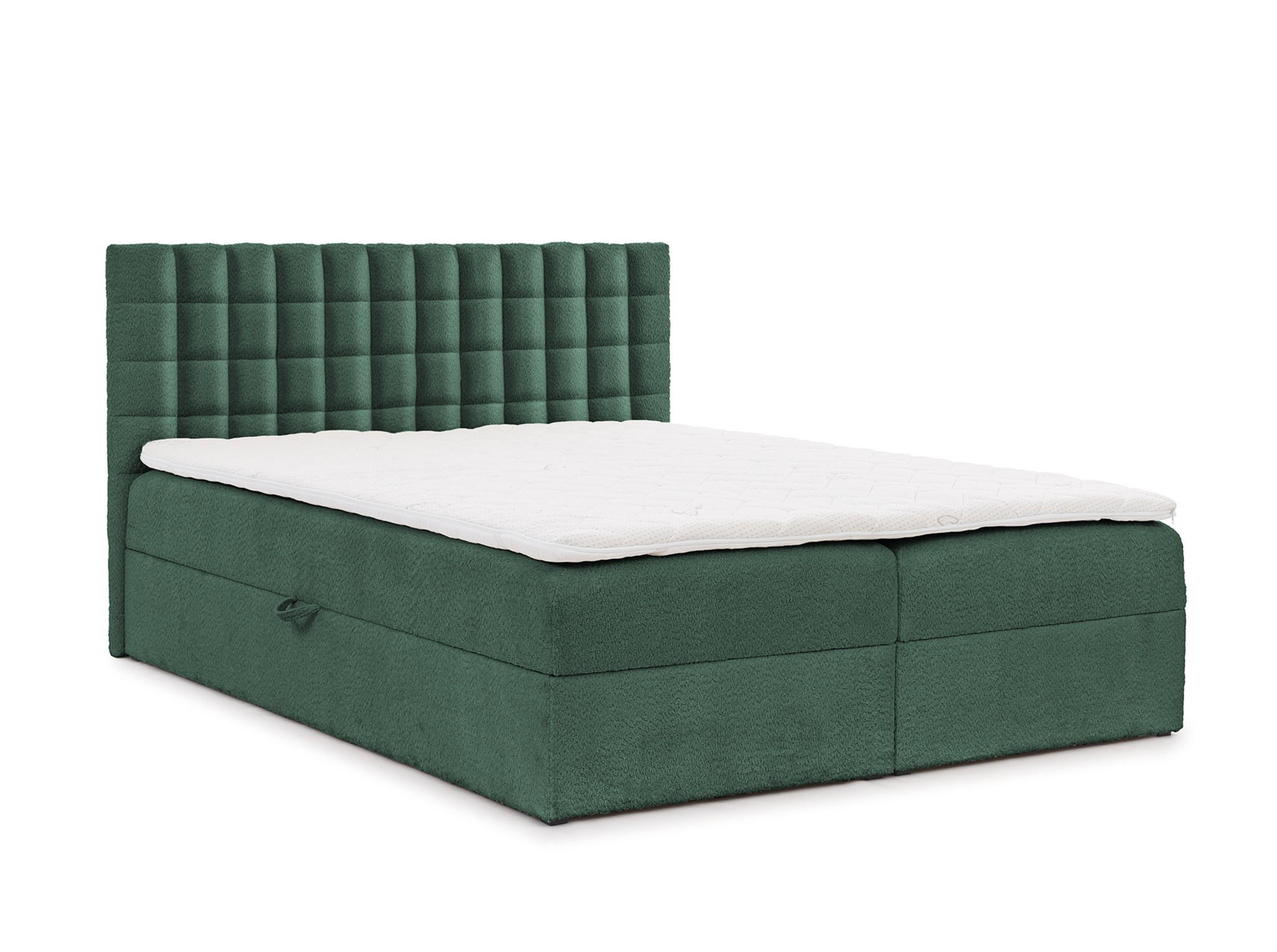 BOXBETT Toribo In überlänge - Grün, Holzwerkstoff/Textil (120/220cm) - Fun Möbel