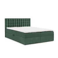 BOXBETT Toribo In überlänge - Grün, Holzwerkstoff/Textil (140/220cm) - Fun Möbel