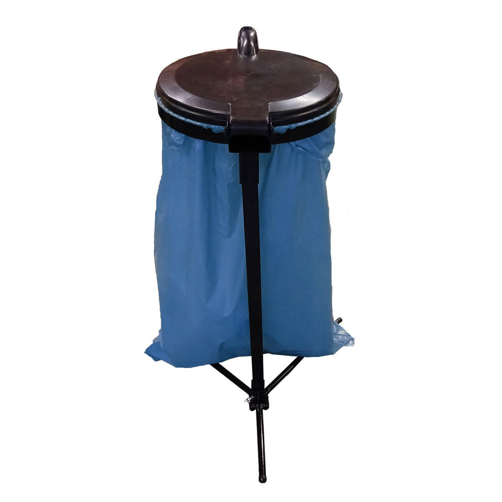 Thumbnail - Quick Star Müllsackständer, Schwarz, Metall, Rund, 38x90x38 cm, Küchen, Küchenausstattung, Mülleimer