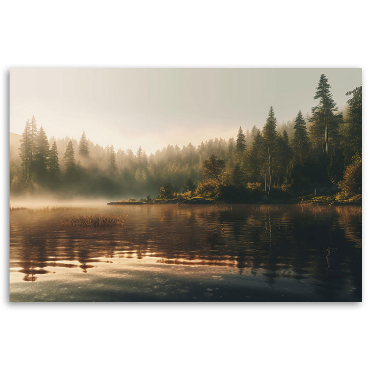 KUNSTDRUCK Grün 120/80 cm - Grün, Textil (120/80cm) - KUNSTLOFT