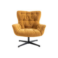 SESSEL mit gerader Rückenlehne - 1 Person - Stoff - Gelb - - Gelb, Textil (83/87/83cm) - Vente-Unique