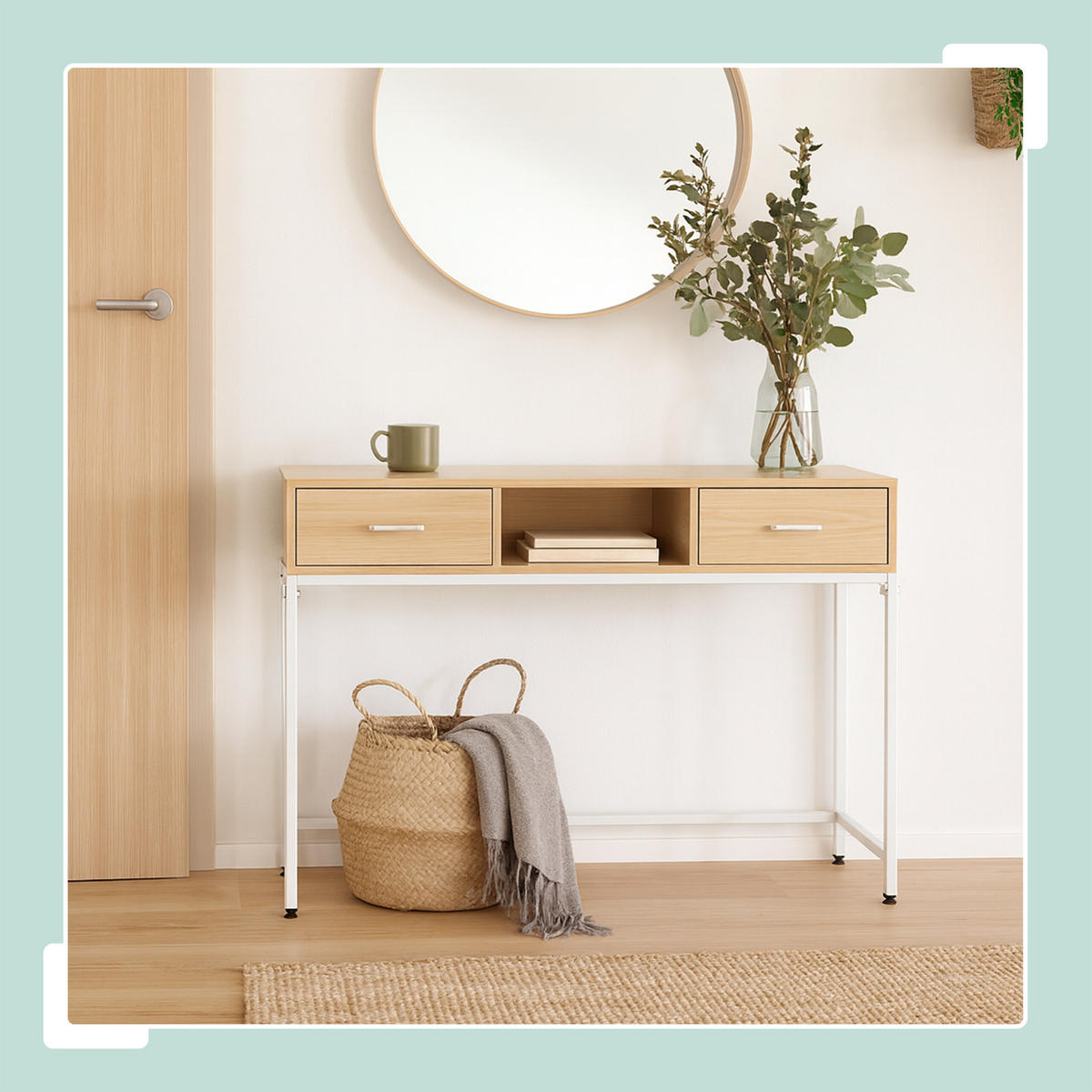 KONSOLENTISCH - Multicolor, Holzwerkstoff/Metall (40/120/80cm) - Relaxdays