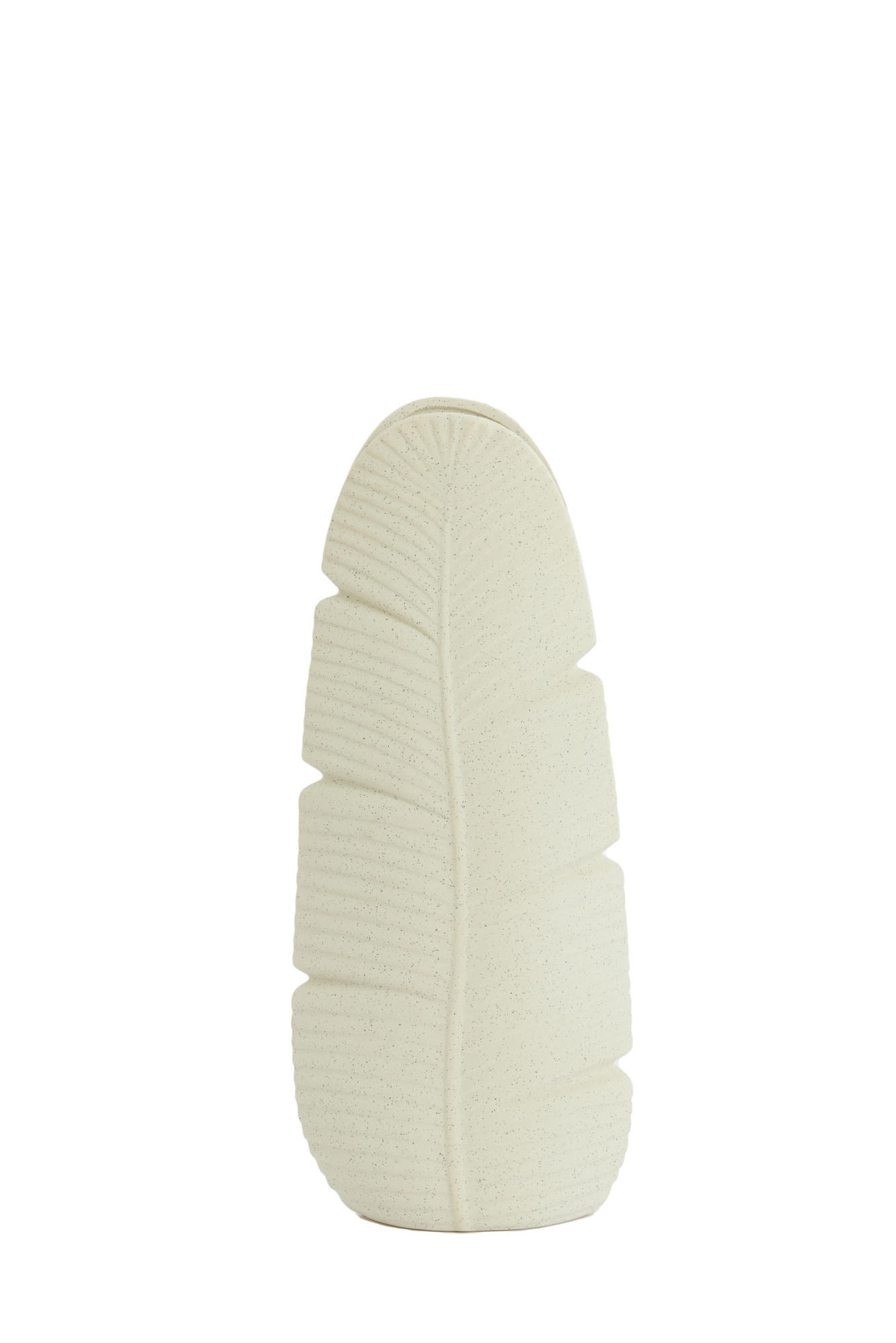 VASE Lou Weiß Ø16/38,5 cm - Weiß, Keramik (38.5cm) - Light & Living