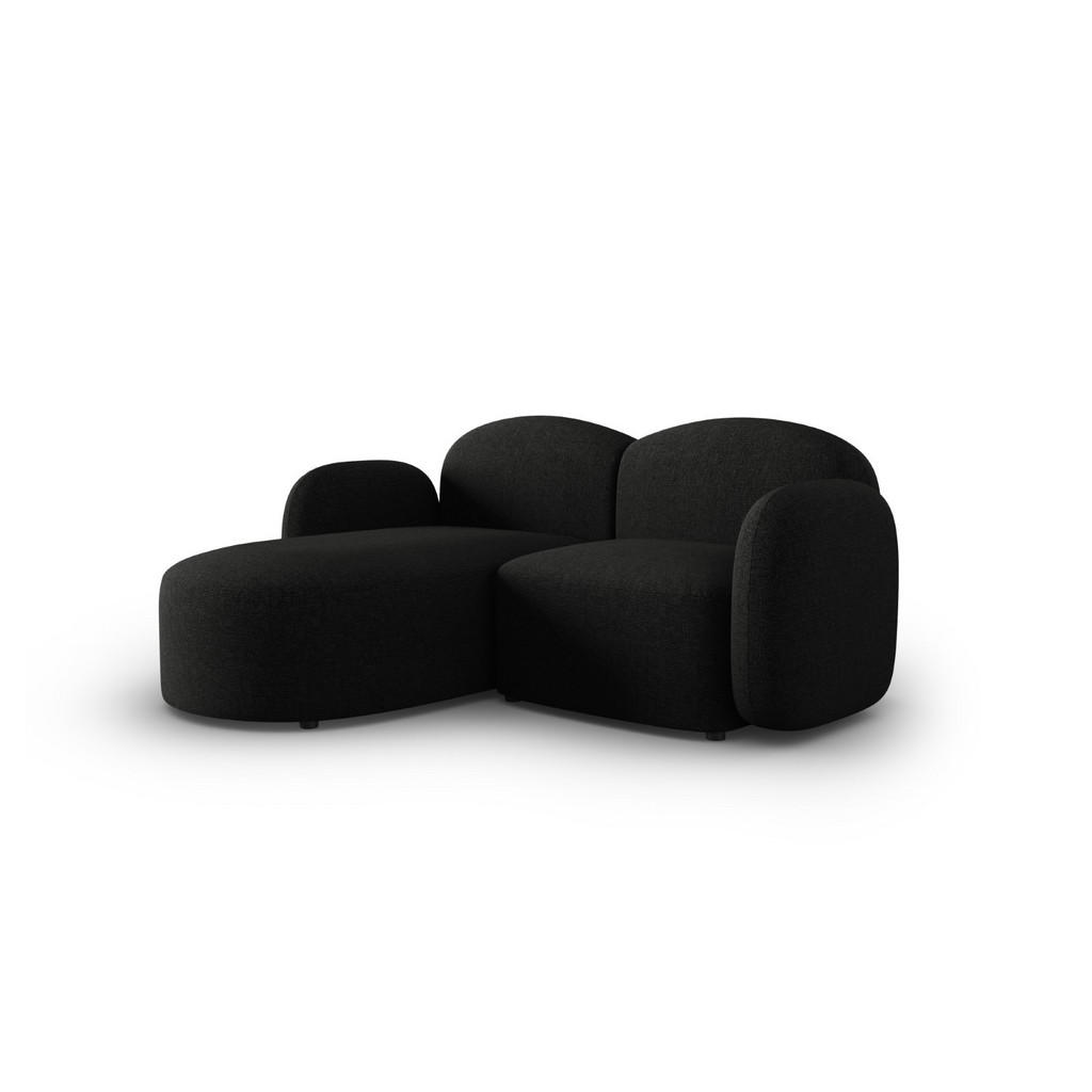 Thumbnail - Micadoni Ecksofa, Schwarz, Textil, 3-Sitzer, L-Form, 194x155 cm, Hergestellt in Europa, Oeko-Tex®, Wohnzimmer, Sofas & C...
