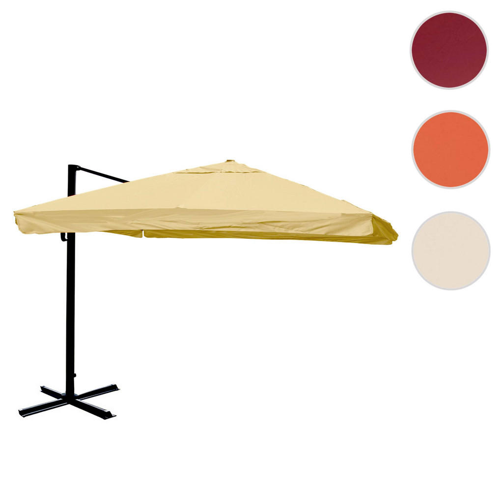 Thumbnail - MCW Ampelschirm, Weiß, Textil, 400x300 cm, Sonnenschutz, Sonnenschirme