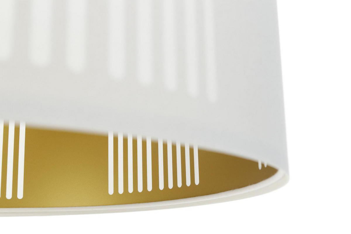HÄNGELEUCHTE Gold 70/100 cm - Goldfarben/Weiß, Kunststoff (30/1.2/100cm) - ONZENO