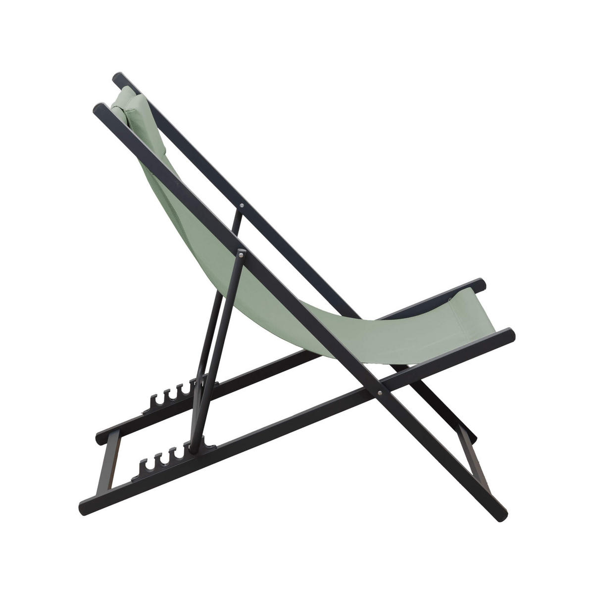 GARTEN-RELAXSESSEL Grün 58/92/93 cm - Grün, Metall (58/93/92cm) - Mobili Rebecca