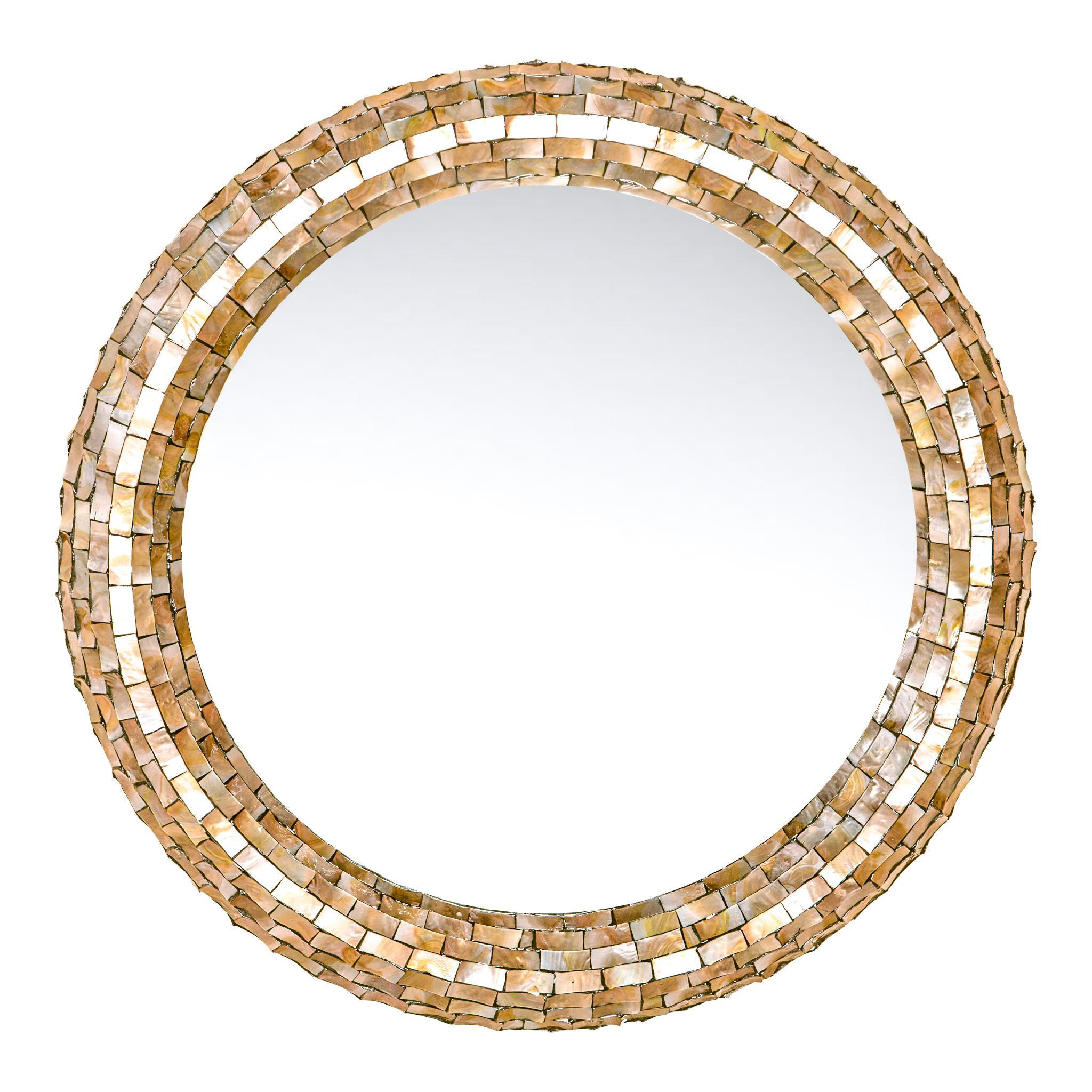 SPIEGEL Chelsae Beige 82/6/82cm - Beige, Holz (6/82/82cm) - PTMD Collection