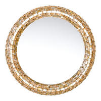 SPIEGEL Chelsae Beige 82/6/82cm - Beige, Holz (6/82/82cm) - PTMD Collection