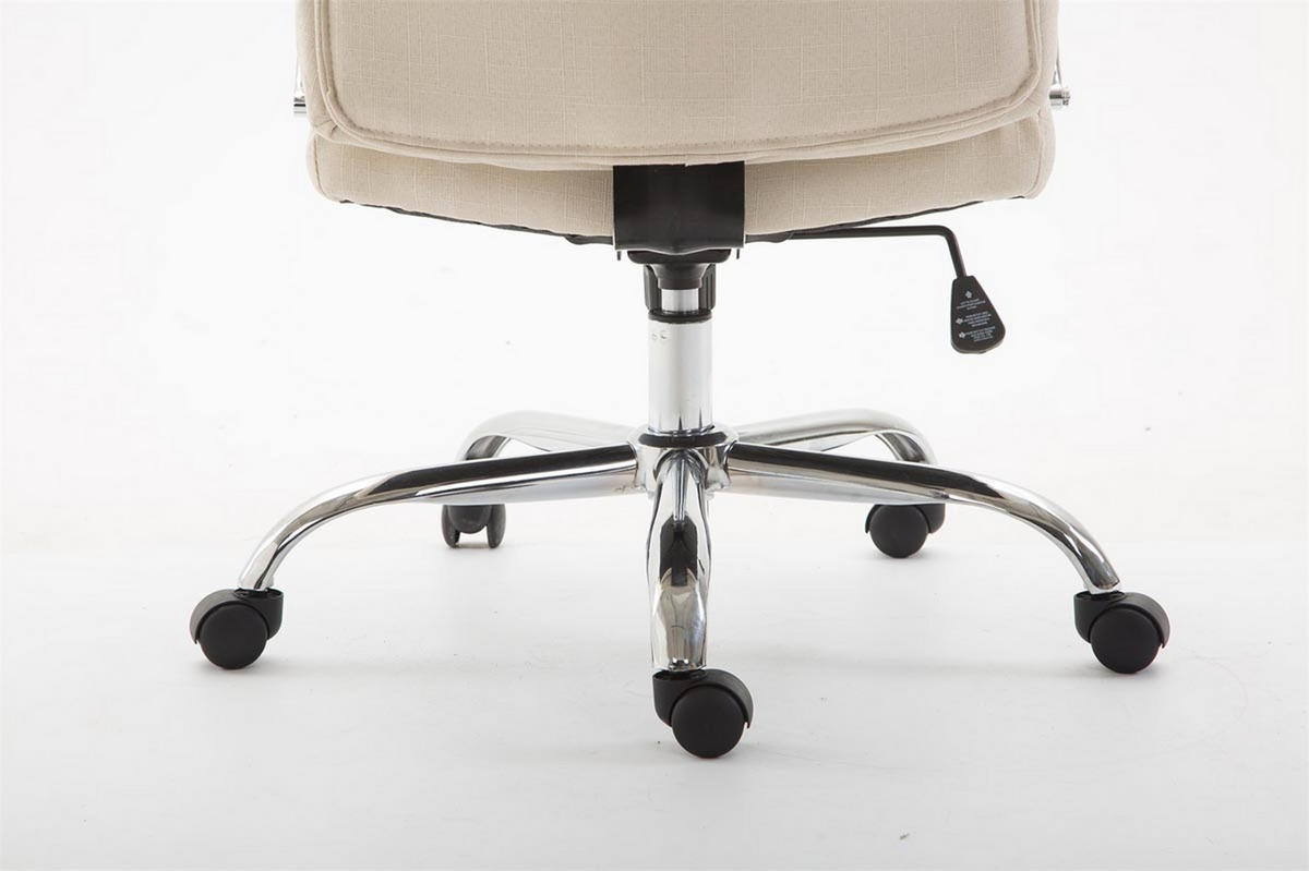 BÜROSTUHL Volute, Stoff Creme - Creme, Textil/Metall (65/125/73cm) - TPFLiving
