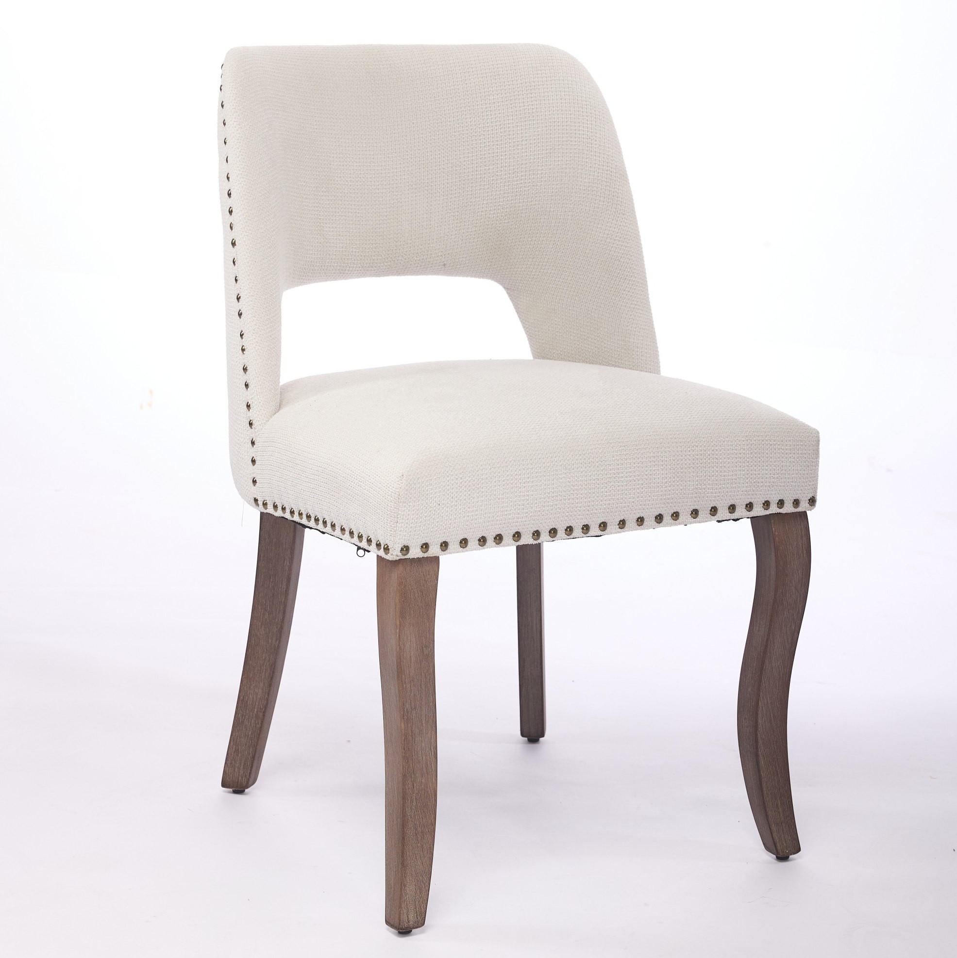 ESSZIMMERSTUHL mit Polsterung Chenille Beige 2er-Set - Beige, Holz (51/82.5/58cm) - Meubliv