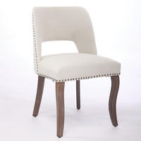 ESSZIMMERSTUHL mit Polsterung Chenille Beige 2er-Set - Beige, Holz (51/82.5/58cm) - Meubliv