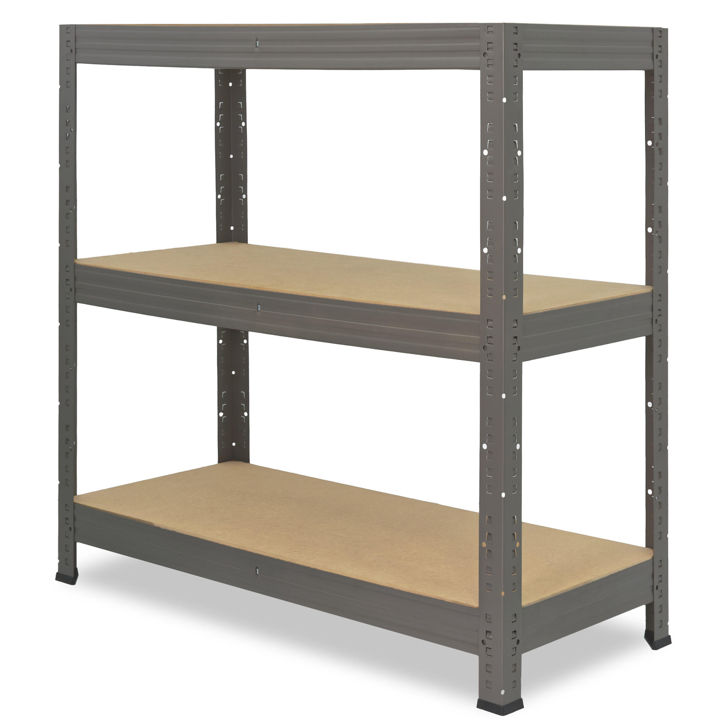 shelfplaza Schwerlastregal Grau 90x90x40 cm