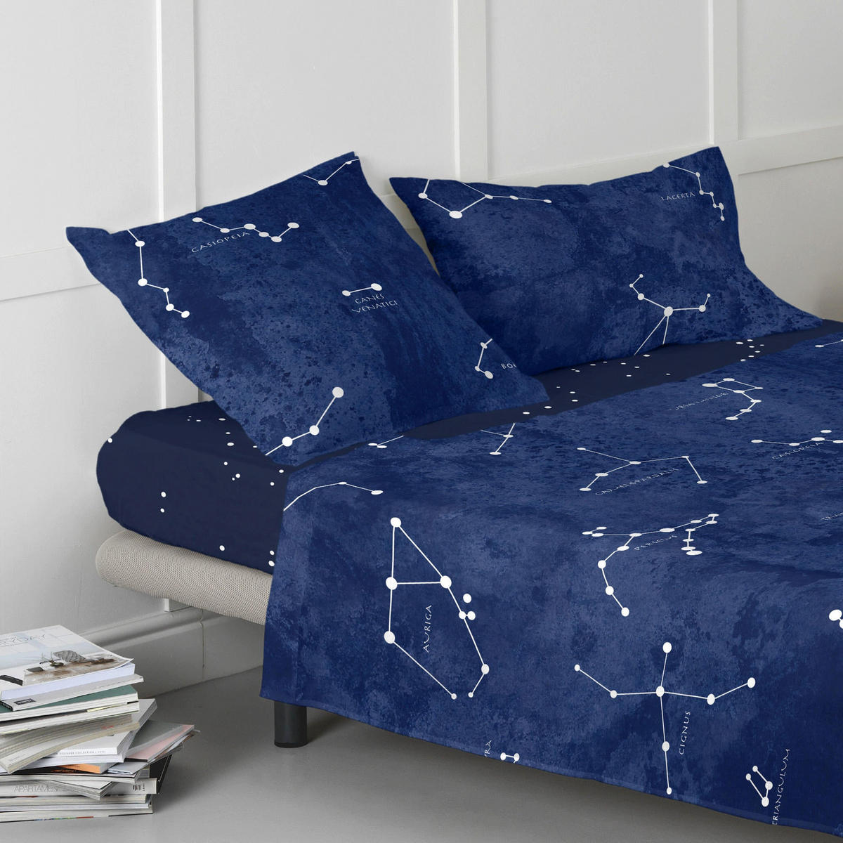 SPANNBETTTUCH cosmos 140x200x32 cm mehrfarbig - Multicolor, Textil (140/200cm) - Happy Friday