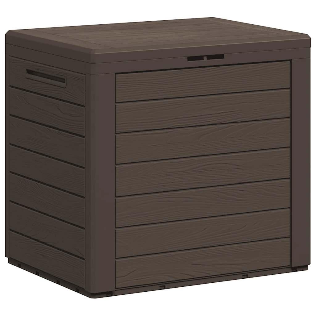 GARTENTRUHE Braun 58,5x46x55 cm Polypropylen - Braun, Kunststoff (58.5/55/46cm) - furnicato