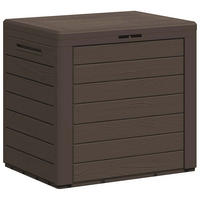 GARTENTRUHE Braun 58,5x46x55 cm Polypropylen - Braun, Kunststoff (58.5/55/46cm) - furnicato