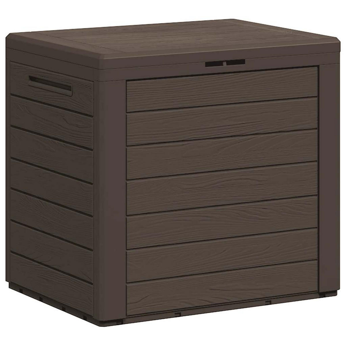 GARTENTRUHE Braun 58,5x46x55 cm Polypropylen - Braun, Kunststoff (58.5/55/46cm) - furnicato