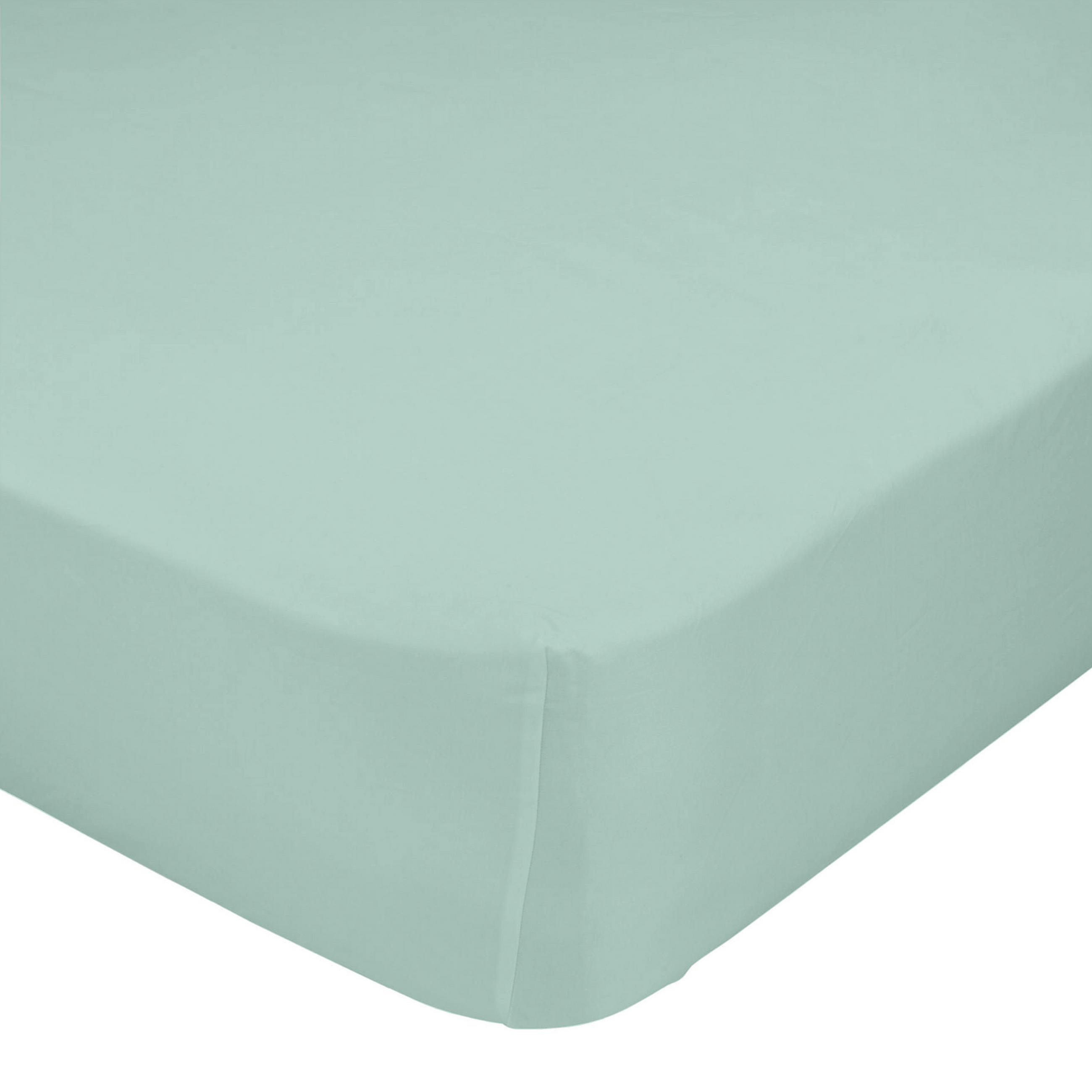 SPANNBETTTUCH basic 200x200x32 cm minze - Mintgrün, Textil (200/200cm) - Happy Friday