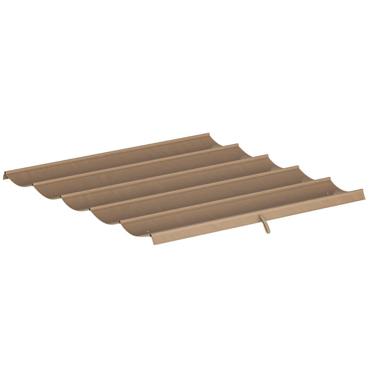 ERSATZDACH für 3 x 3 m Pergola, einziehbar, mit Regenabflusslöchern, wetterfest, Polyester, 250 x 255 cm Braun - Braun, Textil (250/6/255cm)