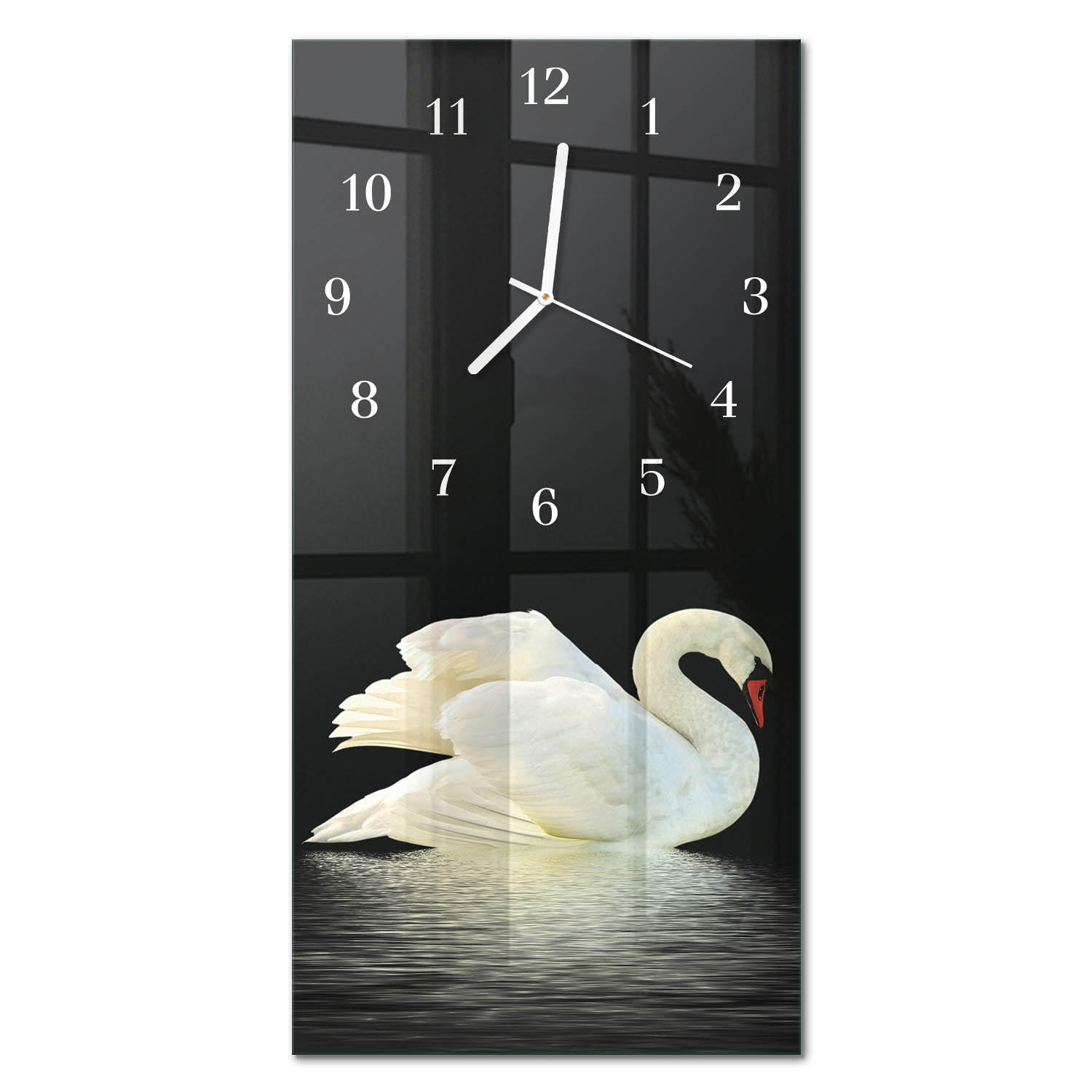 WANDUHR 30x60 cm - Mohnblumen - Multicolor, Glas (30/60/0.4cm) - TULUP