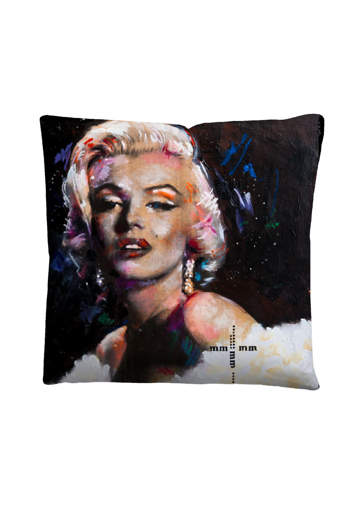 BETTWÄSCHE-GARNITUR Mikrofaser Marilyn Monroe Weiß titanium, 135x200 cm + 80x80 cm - Titanfarben, Textil (135/200cm) - SID Maurer