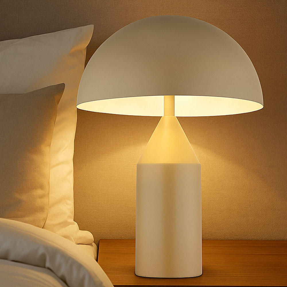 TISCHLEUCHTE Metall Sandfarben Beige 2 flammig - Beige, Metall (28/28/39cm) - Globo Lighting