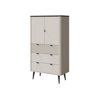 REGAL Marly 2S3D RE06 - Kaschmir/Schwarz, Holzwerkstoff/Metall (90/142/40cm) - MIRJAN24