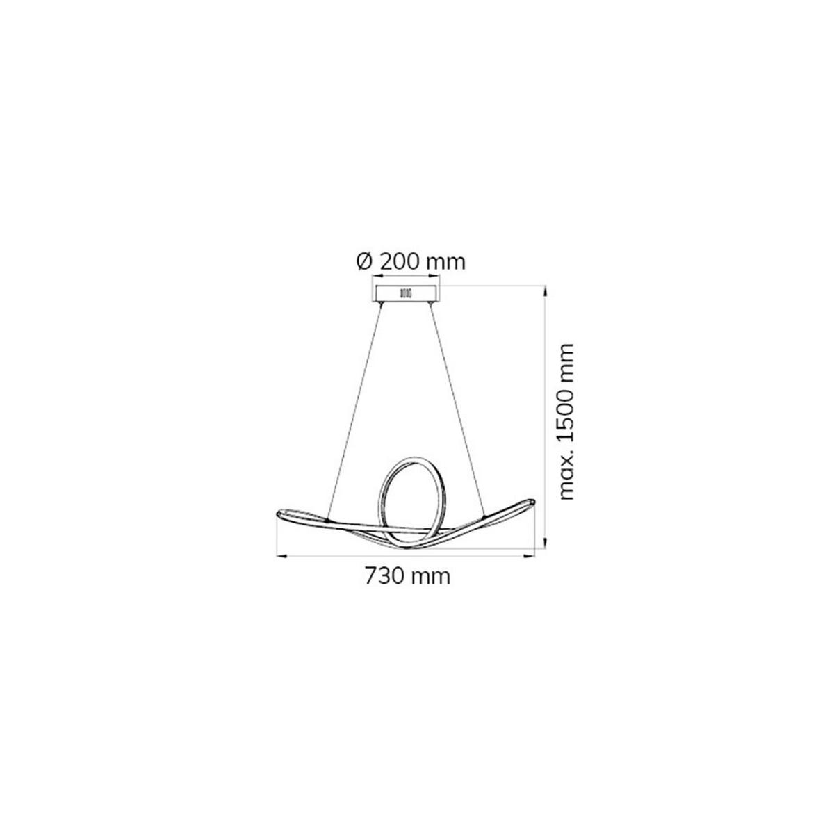 LED HÄNGELEUCHTE Metall Weiß - Weiß, Metall (73/73/150cm) - Wofi