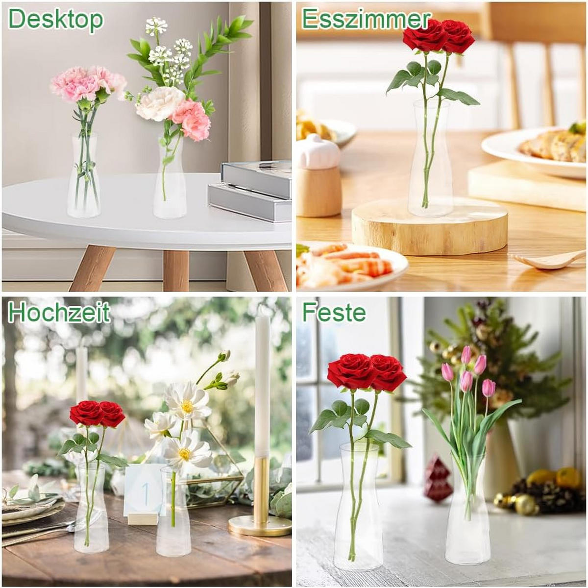 VASE 26,5 cm Transparentes Glas - Transparent, Glas (26.5cm) - LIBRATON