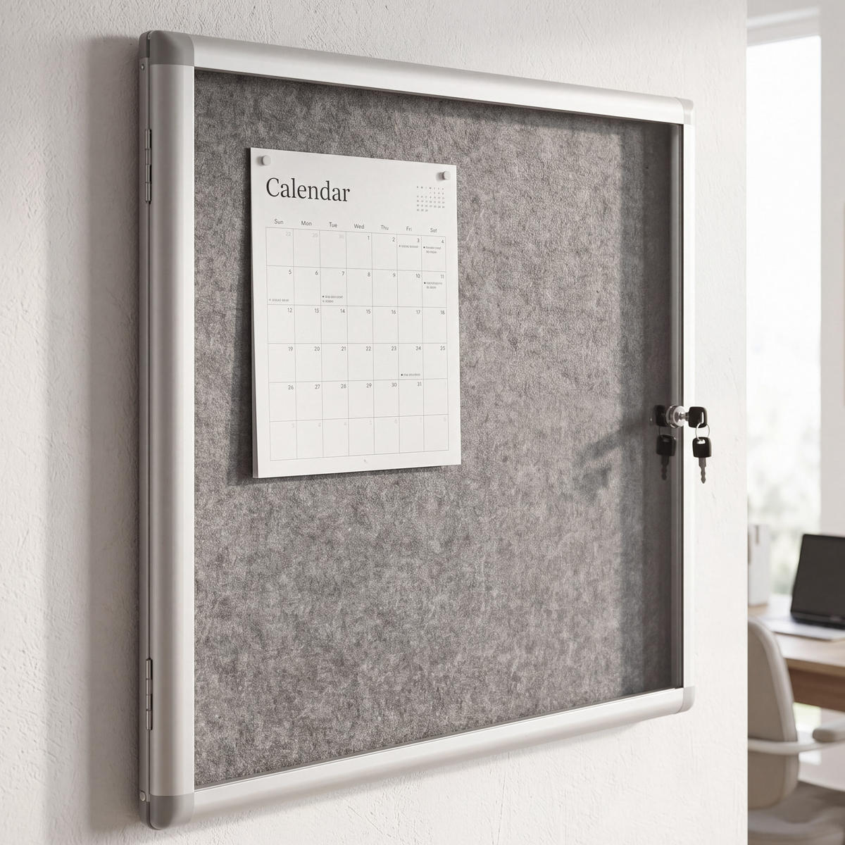 SCHAUKASTEN Grau - Grau, Metall (68/65/7cm) - MCW
