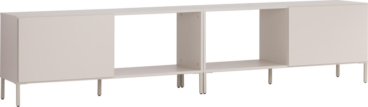 TV-ELEMENT-SET INTO - Beige, Holzwerkstoff (43.5/54/242cm) - Vox Möbel
