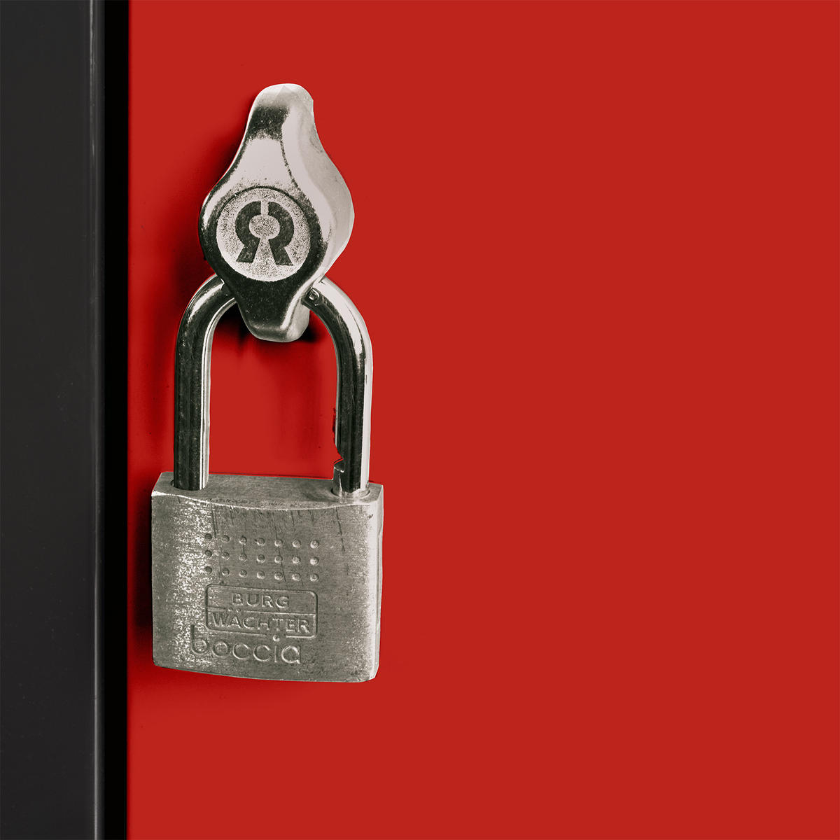 SCHLIESSFACHWÜRFEL 2x Blocky mit Drehriegelschloss für Vorhängeschloss 40x40x40cm Anthrazit/Verkehrsrot - Anthrazit/Rot, Metall (40/40/40cm) - PROREGAL