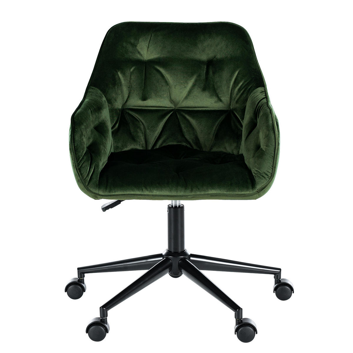 BÜROSTUHL - Dunkelgrün/Schwarz, Kunststoff/Metall (56/80/56cm) - home24